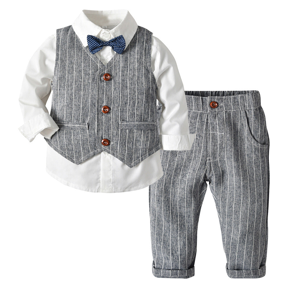 Boys Autumn Clothing Children's Suit Three-piece Set - Boys Summer & Party Dresses - Baby's World (view 6)