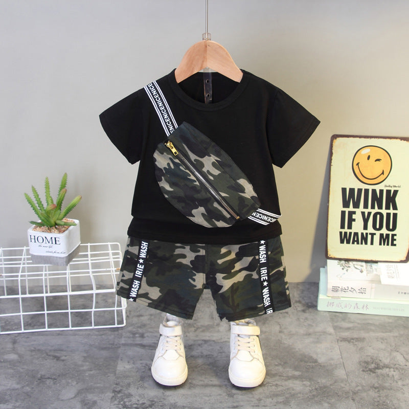Summer New Boys' Western Style Camouflage Short Sleeve Suit - Boys & Kids dresses - Baby's World (view 7)