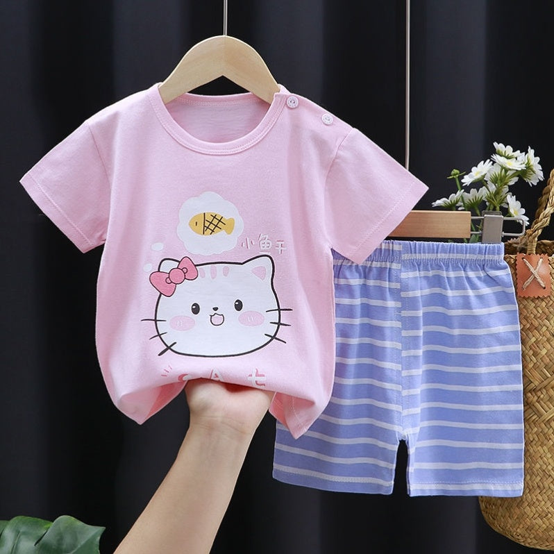Fashion Cute Cotton Baby Clothes Shorts Suit - Boys Summer & Party Dresses - Baby's World (view 8)