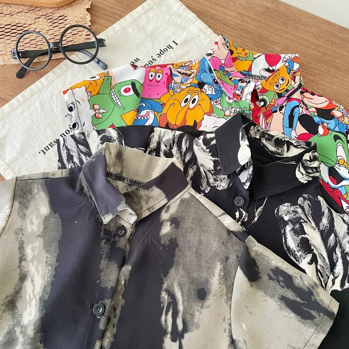 1-6 Age Boys Handsome Two Piece Set Summer Clothing Loose Fashion Children's Short-sleeved Suit Korean Style Kids Clothes