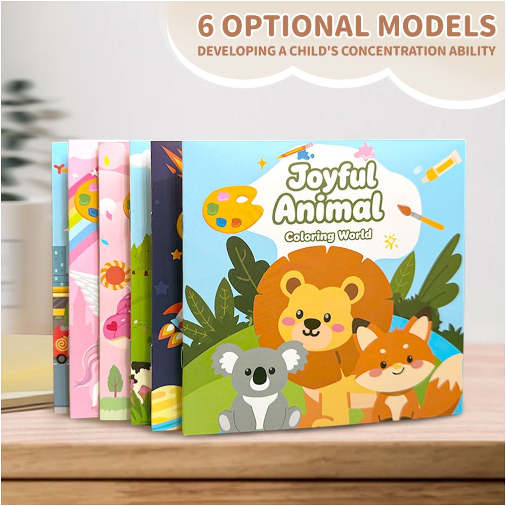 Cross border best selling cartoon coloring book for children early education DIY coloring book craft coloring book image 0