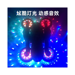 Children s Electric Toy Stunt Rotating Motorcycle 360 Lights and Music