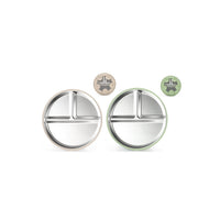 Children s tableware suction cup type 304 stainless steel tableware set with suction cup serving plate baby plate rice plate