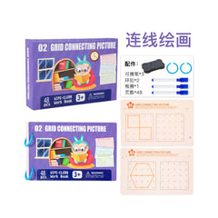Cross border children s pen control training enlightenment teaching materials early childhood education intellectual water painting book thinking exercise game drawing book
