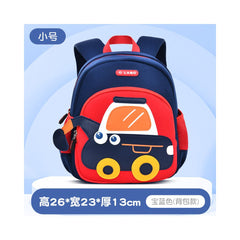 Olang Kindergarten backpack for children aged 1 6 cartoon excavator bucket bag ultra lightweight and large capacity backpack preschool anti lost backpack cute girl boy baby construction vehicle