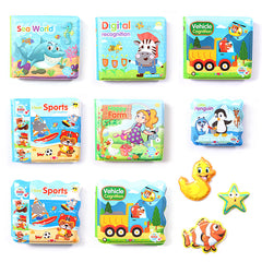The beginning of the school season baby bath book shower book EVA early education enlightenment education learning cloth book with BB called summer cool