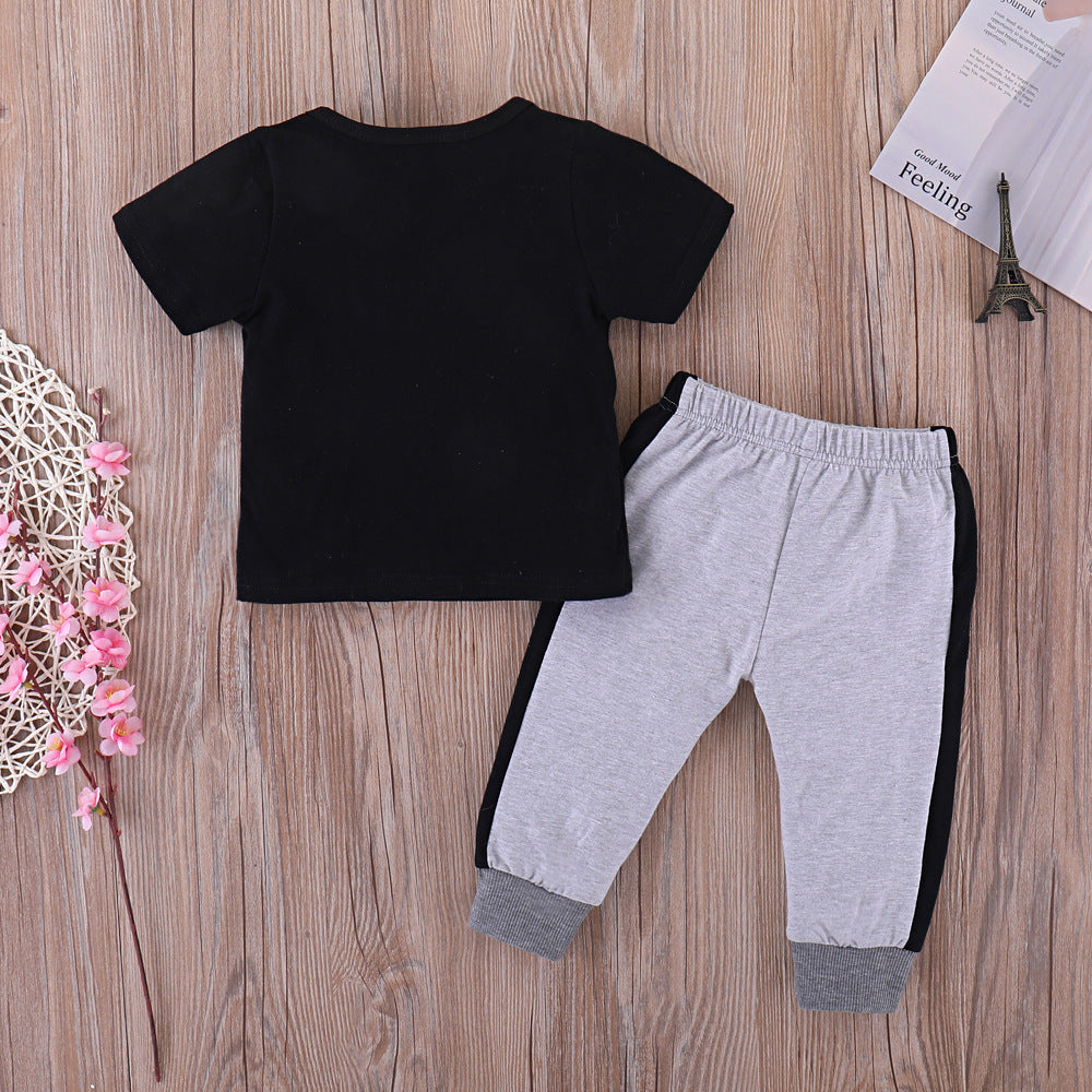 Boys Cotton Short - Boys' cotton short-sleeved sports suit - Boys Summer & Party Dresses - Baby's World (view 5)