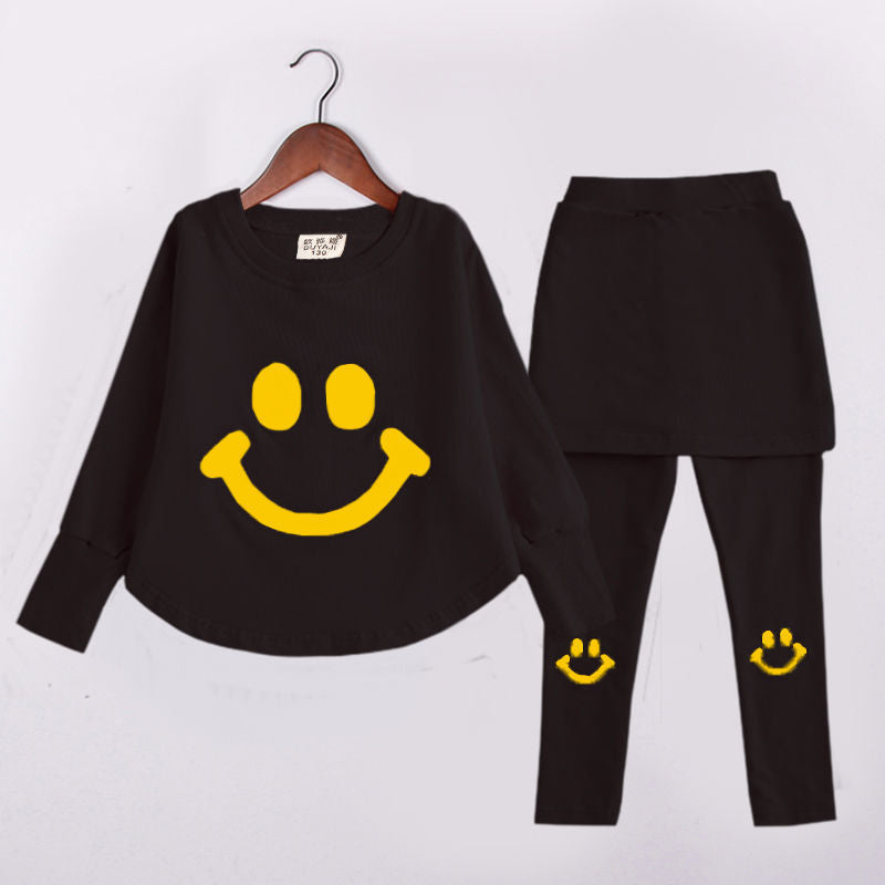 Girls spring and autumn long sleeve suit