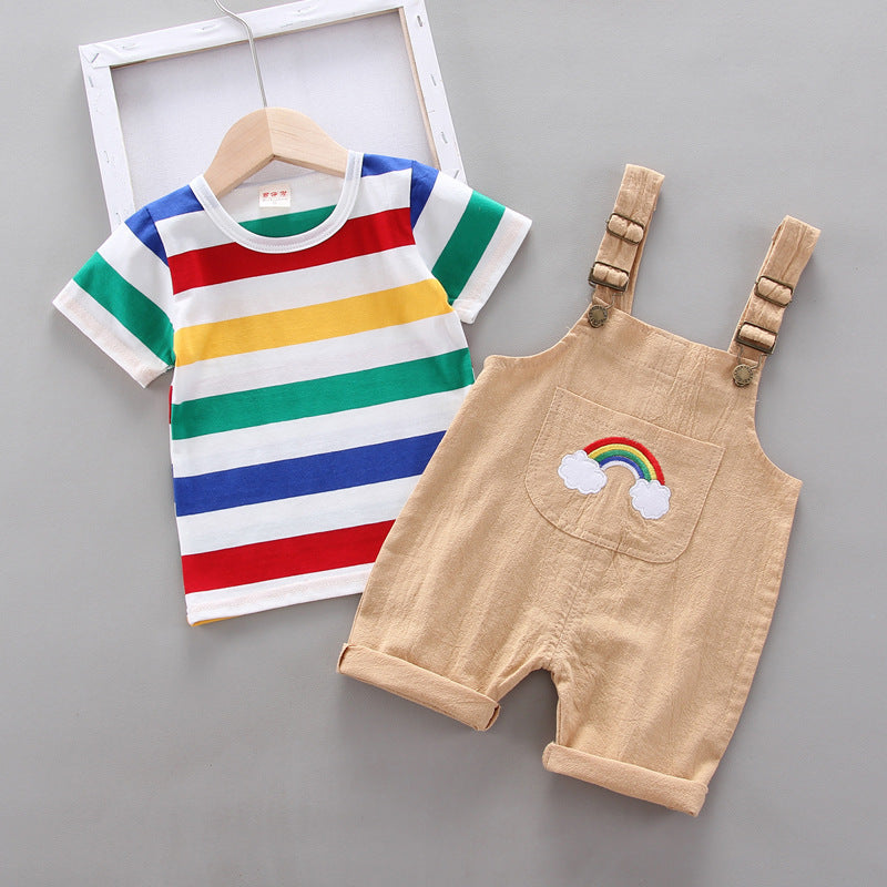 Rainbow Bib Pants Girls Baby Kids - Boys Summer & Party Dresses - Baby's World (view 9)