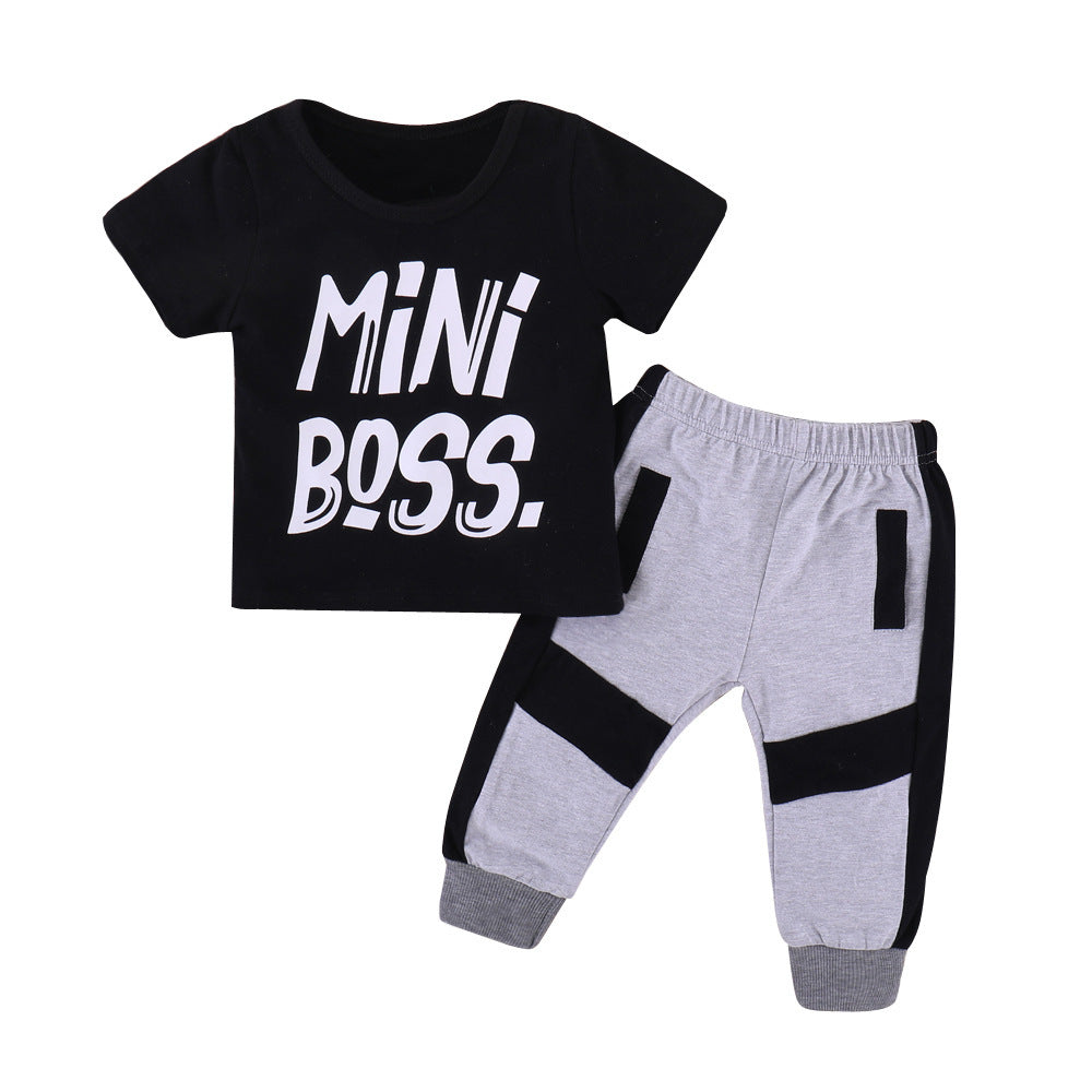 Boys Cotton Short - Boys' cotton short-sleeved sports suit - Boys Summer & Party Dresses - Baby's World (view 7)