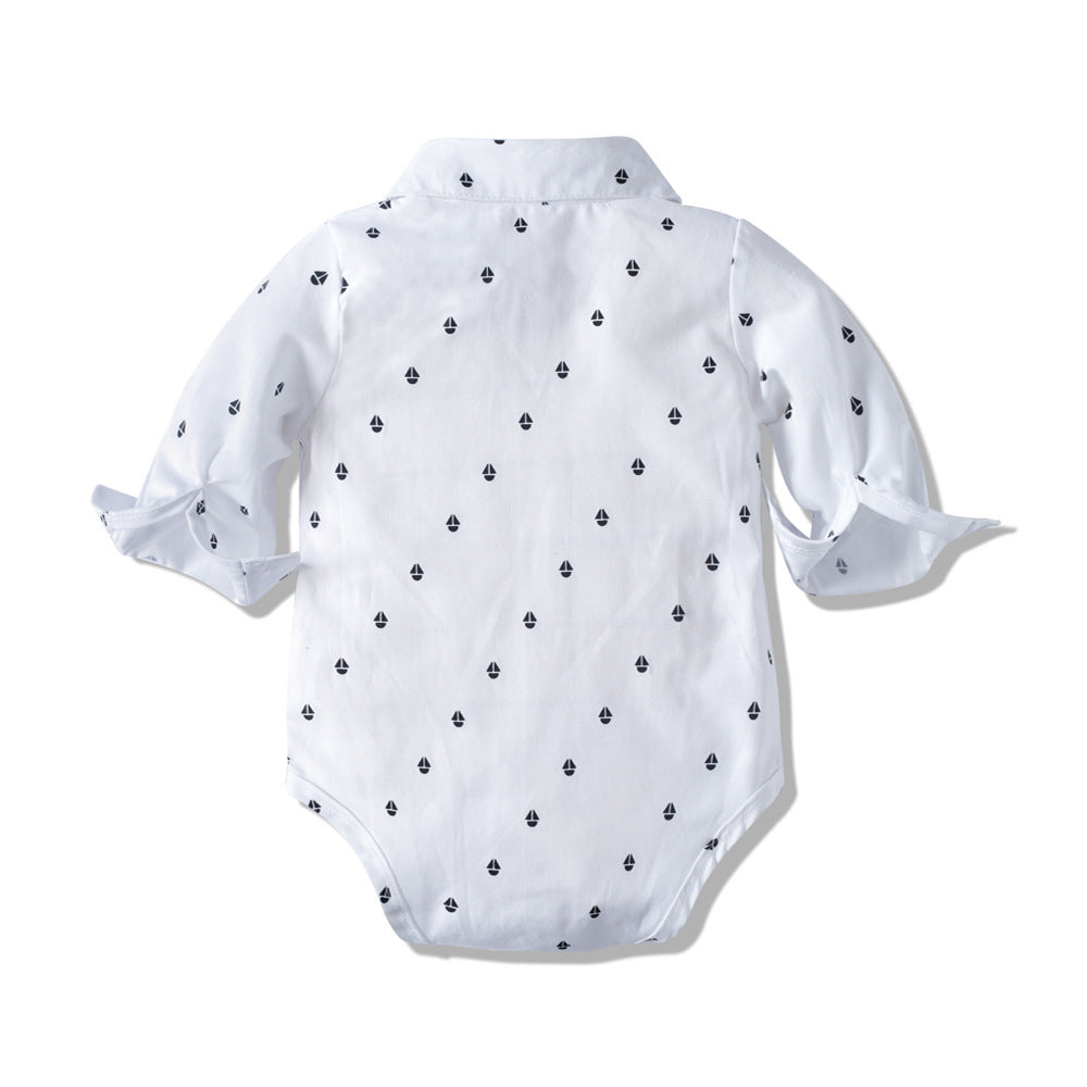 Long Sleeved Romper - Long-sleeved Romper Suit, Baby Clothes, Gentleman's Clothes - Boys & Kids dresses - Baby's World (view