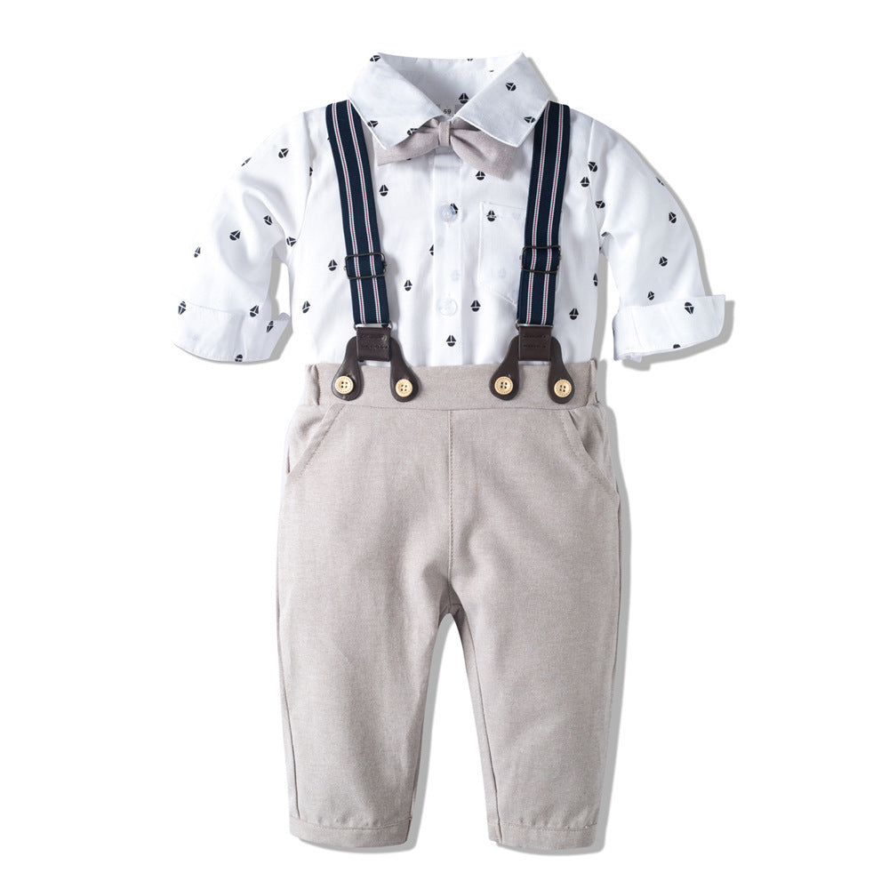 Long Sleeved Romper - Long-sleeved Romper Suit, Baby Clothes, Gentleman's Clothes - Boys & Kids dresses - Baby's World (view