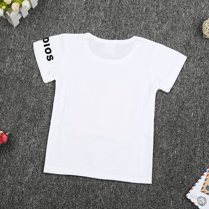 Summer New Style Baby Children'S Short-Sleeved Two-Piece Suit For Boys And Girls Five-Pointed Star - Boys Summer & Party