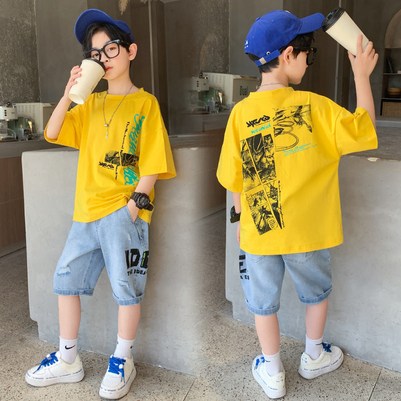 New Summer Handsome Boy Boy Short Sleeve - Boys Summer & Party Dresses - Baby's World (view 2)
