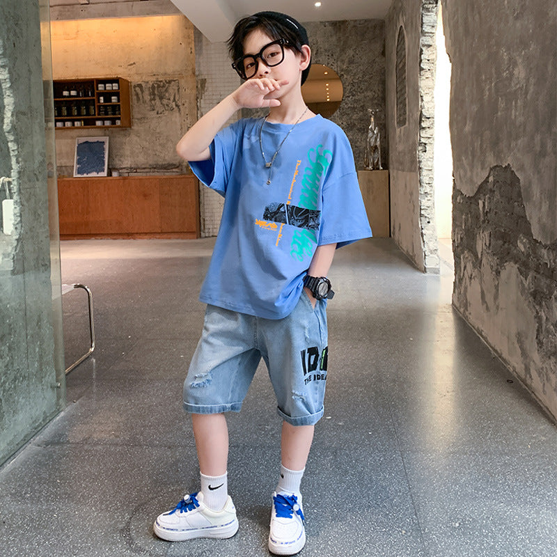 New Summer Handsome Boy Boy Short Sleeve - Boys Summer & Party Dresses - Baby's World (view 4)
