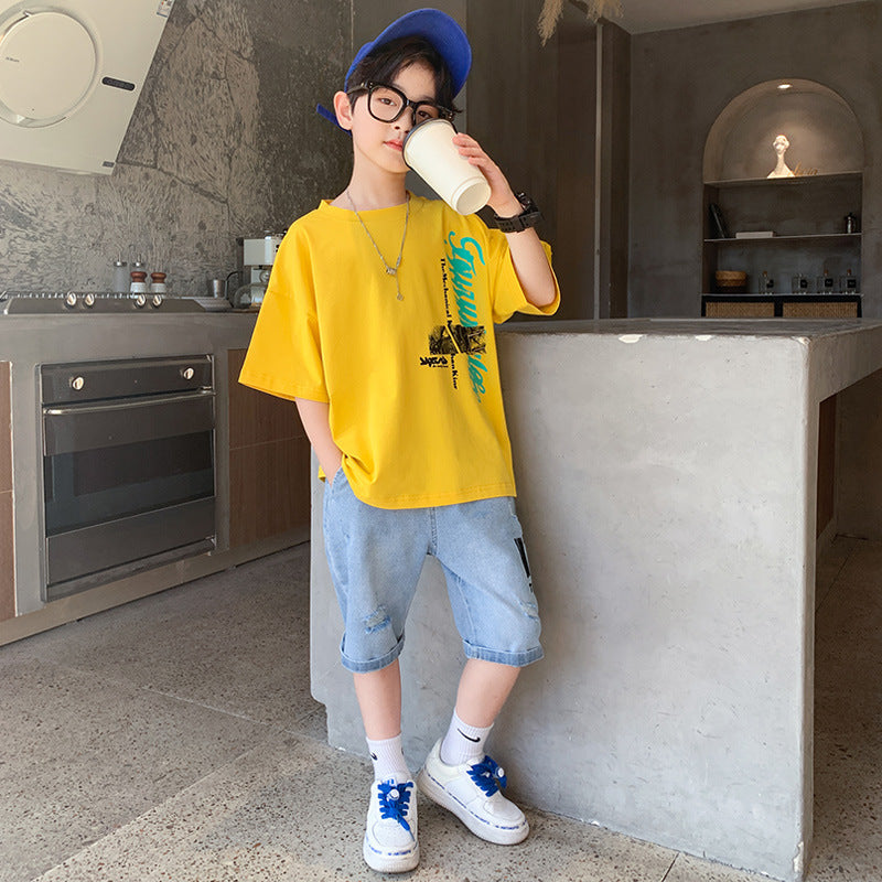 New Summer Handsome Boy Boy Short Sleeve - Boys Summer & Party Dresses - Baby's World (view 5)