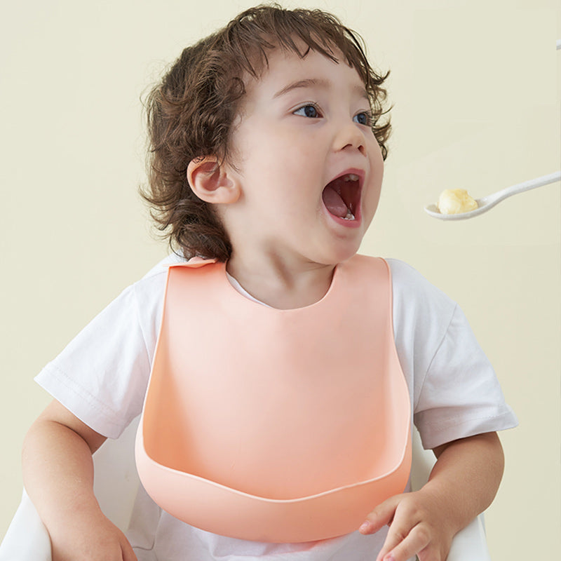 Waterproof Silicone Baby Bib with Food Catcher Bangladesh