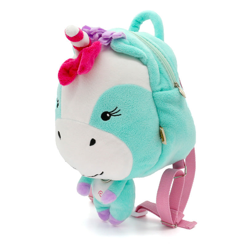 Amazon 2025 New Cartoon Anti-Lost Backpack Baby Girls School Bag Children's Stuffed Small Bag