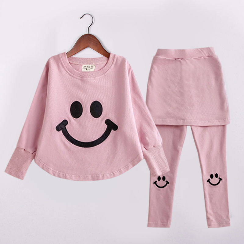 Girls spring and autumn long sleeve suit