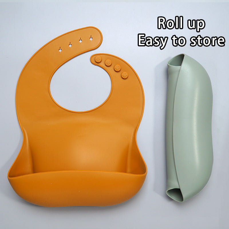 Waterproof Silicone Baby Bib with Food Catcher Bangladesh