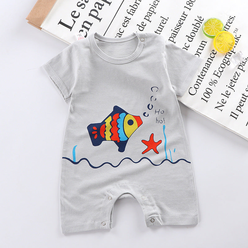 Baby Jumpsuit Short Sleeve Baby Climbing Suit - Boys Summer & Party Dresses - Baby's World (view 7)