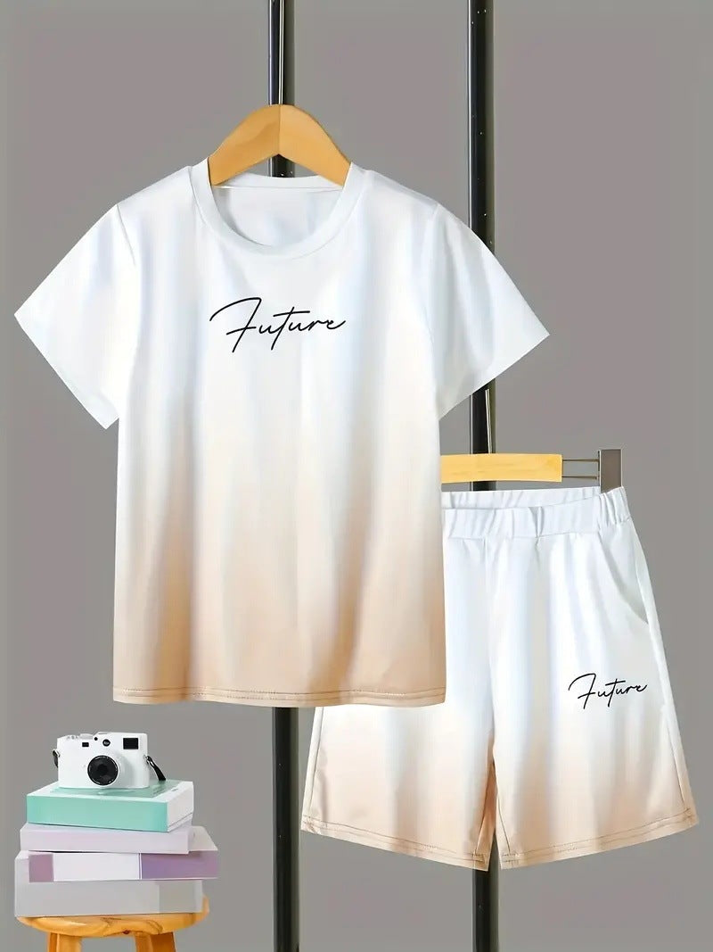 Boys Casual Short - Boys' Casual Short Sleeve T-shirt Top Shorts Two-piece Set - Boys & Kids dresses - Baby's World (view 3)