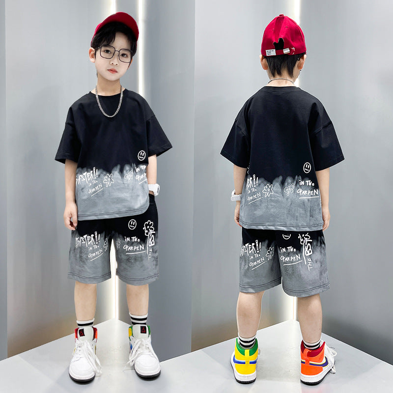 Boys Sports Summer Outfit – Short Sleeve Two Piece Set - Boys Clothing - Baby's World (view 5)