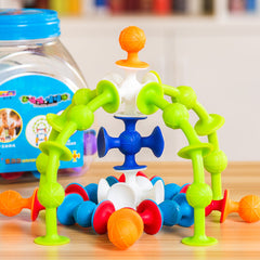 TPR soft building blocks, a suction cup toy for children, an educational toy for kids, DIY large building blocks.