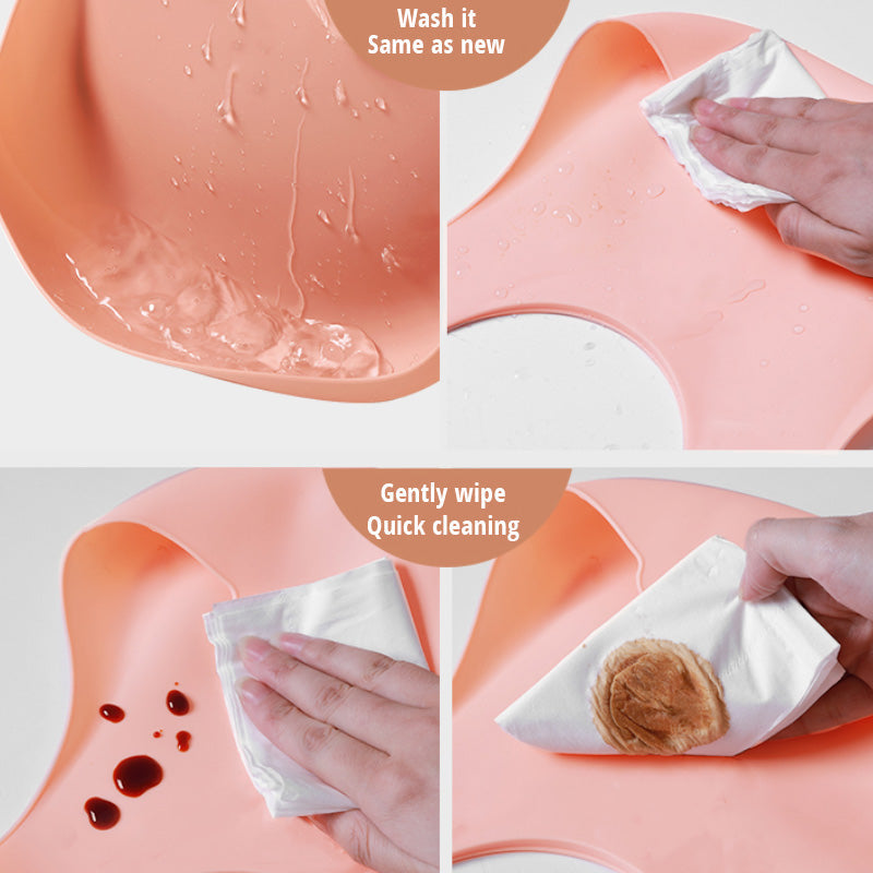 Waterproof Silicone Baby Bib with Food Catcher Bangladesh