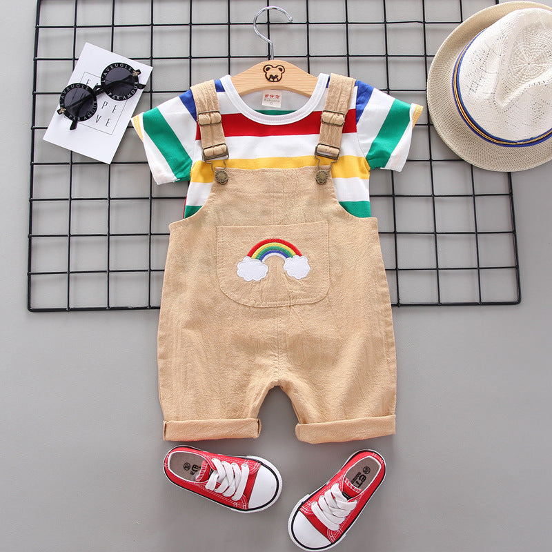 Rainbow Bib Pants Girls Baby Kids - Boys Summer & Party Dresses - Baby's World (view 5)