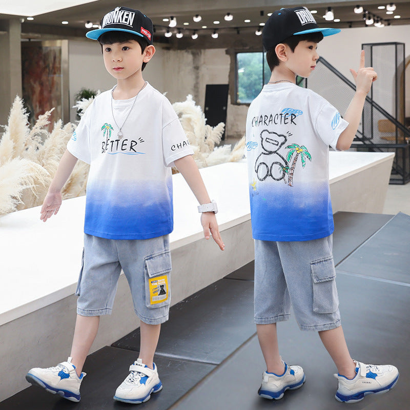 Boys Summer Suit - Boys" Summer Suit New CUHK Children"s Handsome - Boys Summer & Party Dresses - Baby's World (view 3)