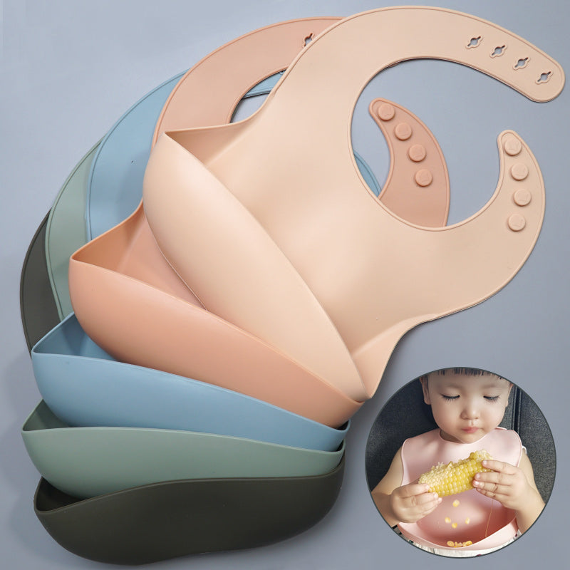 Waterproof Silicone Baby Bib with Food Catcher Bangladesh