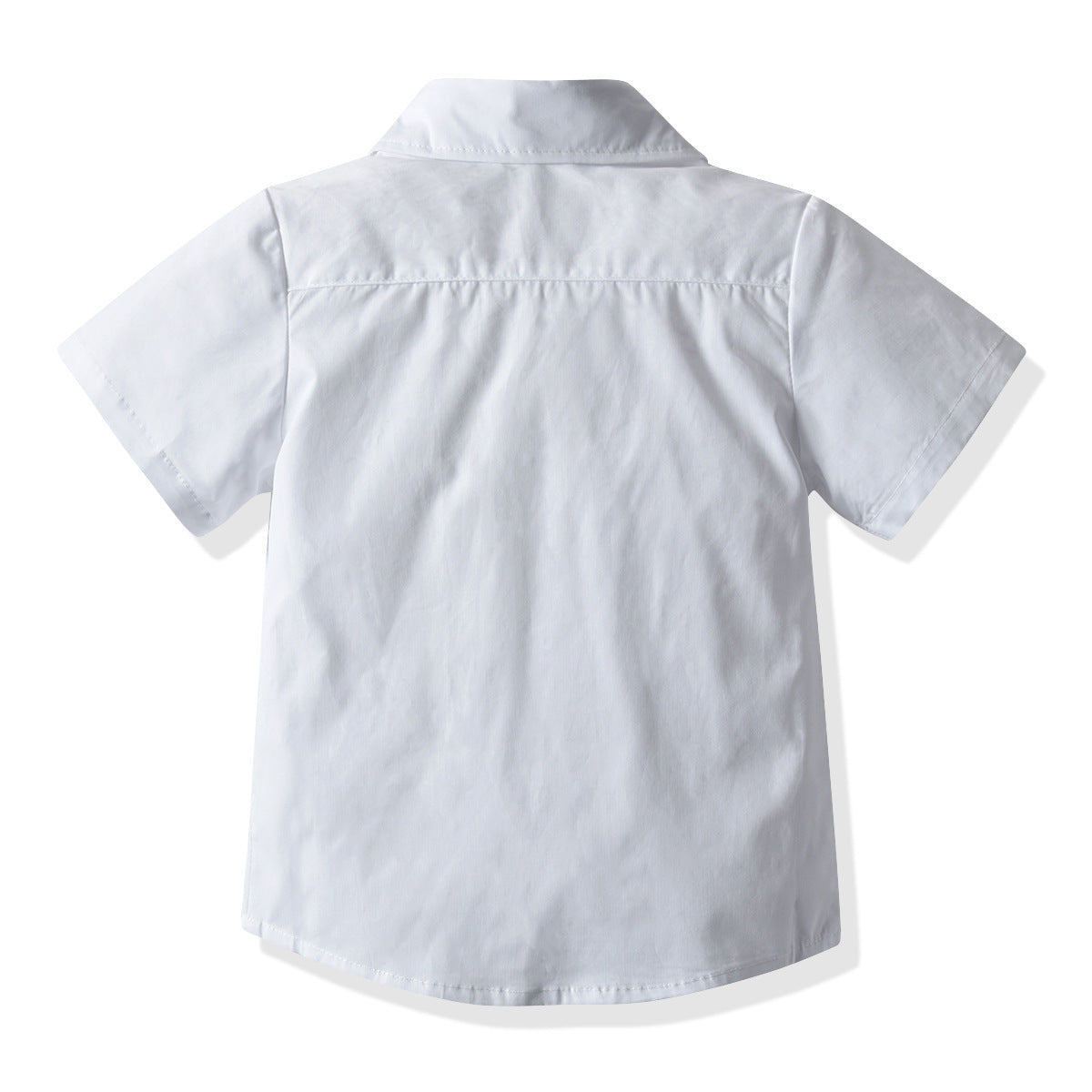 Boys White Short - Boys' White Short-sleeved Shirt Suspender Shorts - Boys & Kids dresses - Baby's World (view 2)