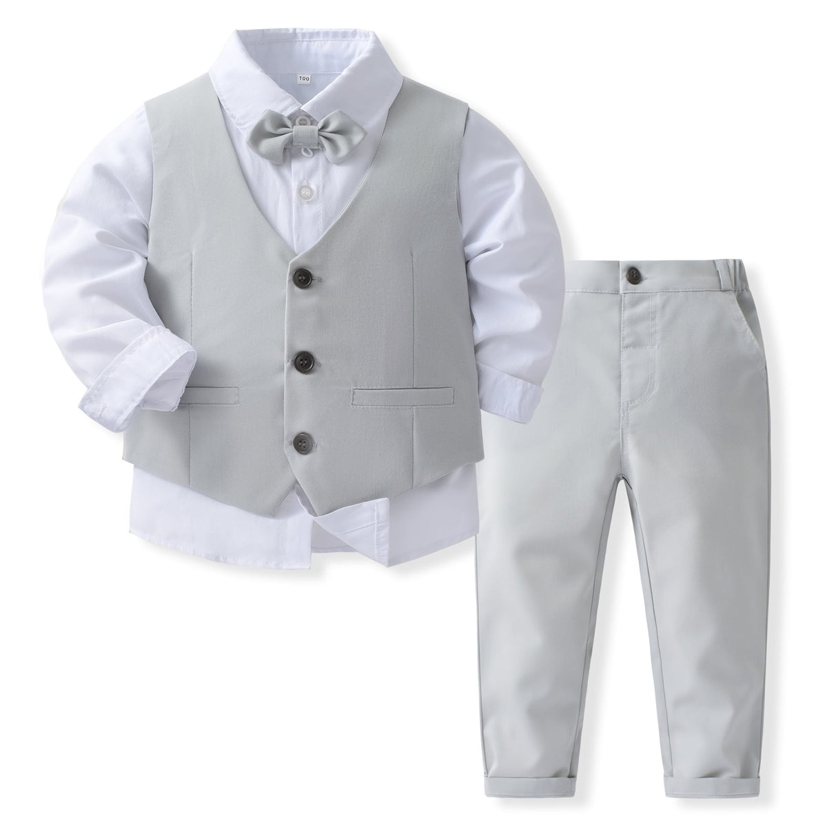 Baby Banquet Party Gentleman Collar Vest Set - Boys Summer & Party Dresses - Baby's World (view 2)