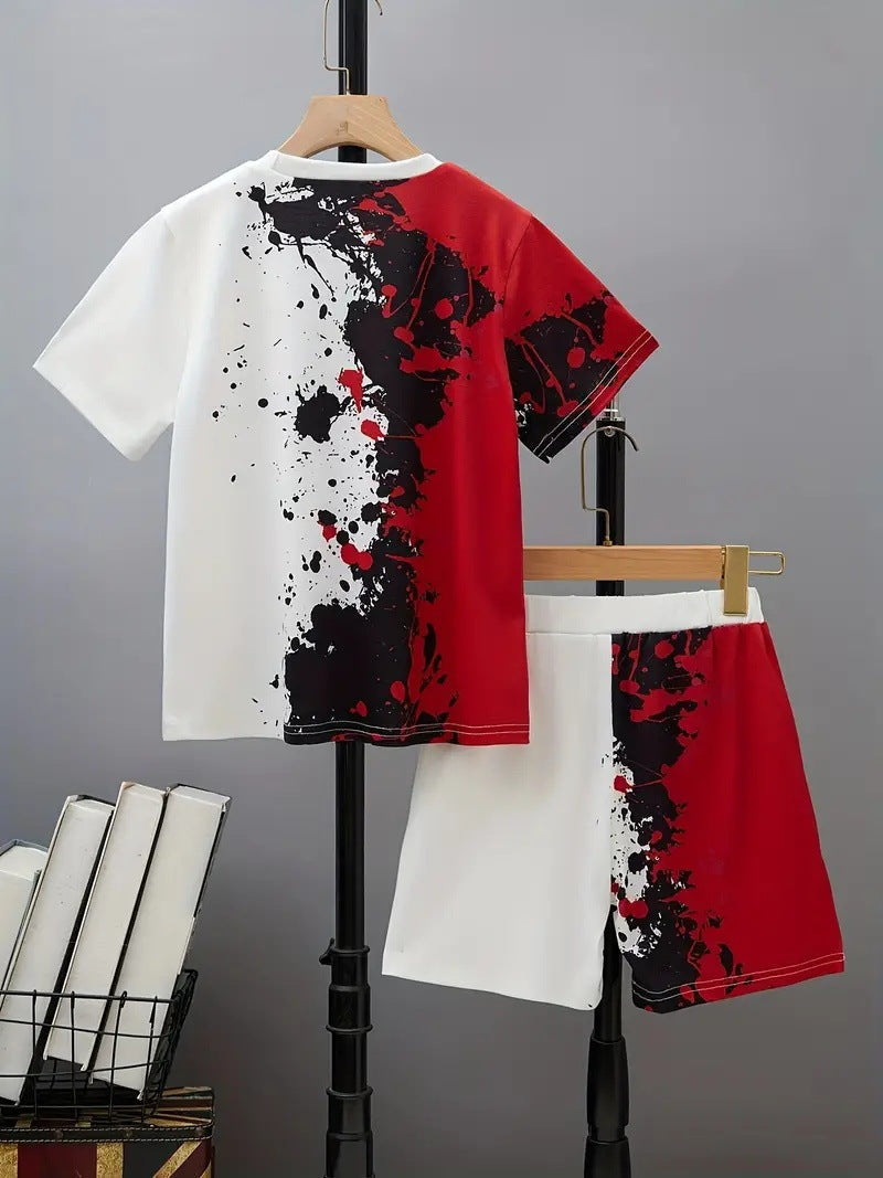 Boys Casual Short - Boys' Casual Short Sleeve T-shirt Top Shorts Two-piece Set - Boys & Kids dresses - Baby's World (view 14)