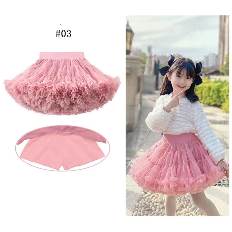 Girls summer hot style skirt children's tutu skirt mesh skirt cake (Pre Order)