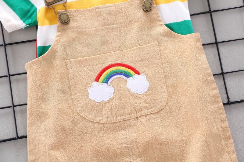 Rainbow Bib Pants Girls Baby Kids - Boys Summer & Party Dresses - Baby's World (view 6)