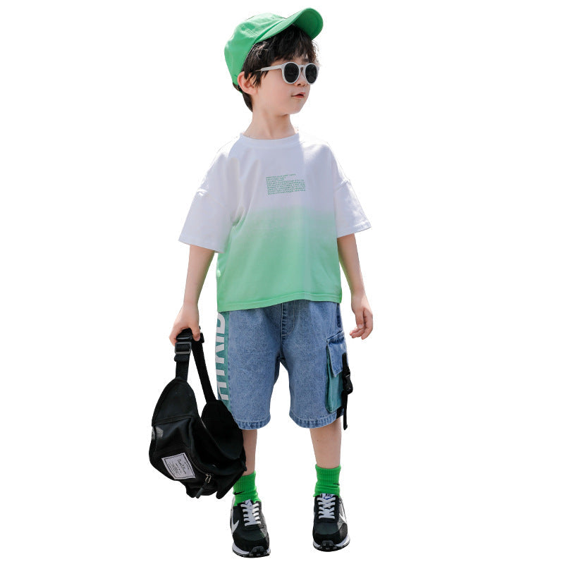 New Children Summer - New Children's Summer Tide Clothes Handsome Boy Short Sleeves - Boys Summer & Party Dresses - Baby's