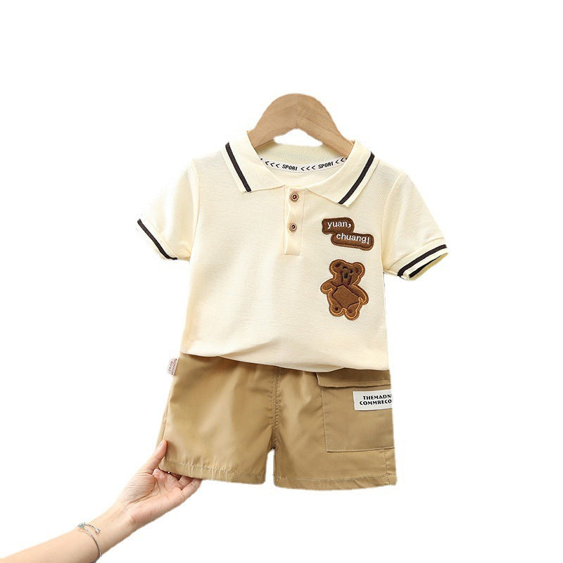 Boys Cartoon Summer Suit Set – Short Sleeve Outfit for Kids - Boys Clothing - Baby's World (view 3)