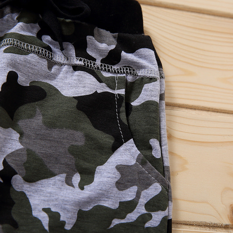 Black Camouflage Letters Pullover Boys' Suit - Boys Clothing - Baby's World (view 7)