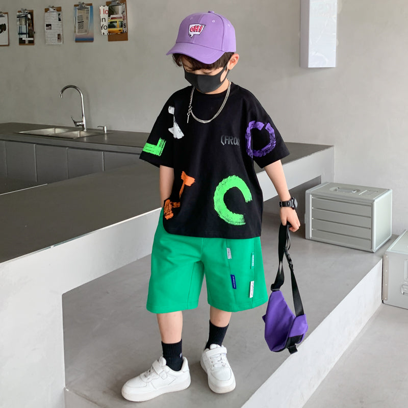 Fashionable Thin Korean Style Handsome Boy Short Sleeved Suit - Boys Summer & Party Dresses - Baby's World (view 4)