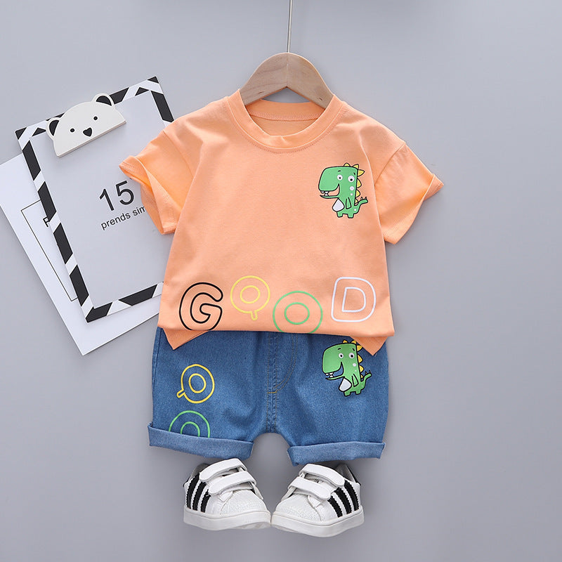 Boys Short Sleeved - Boys' Short-sleeved Cartoon Casual Suit - Boys Clothing - Baby's World (view 2)