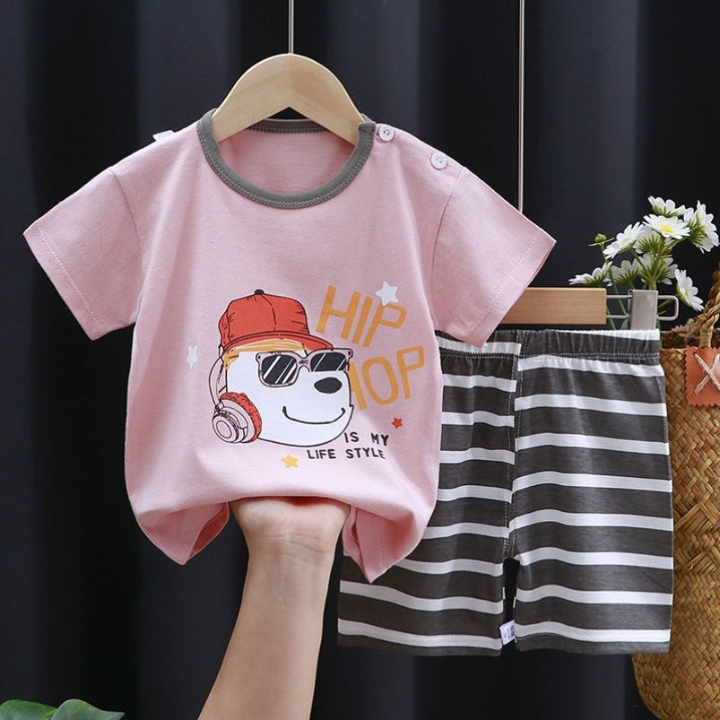 Fashion Cute Cotton Baby Clothes Shorts Suit - Boys Summer & Party Dresses - Baby's World (view 14)