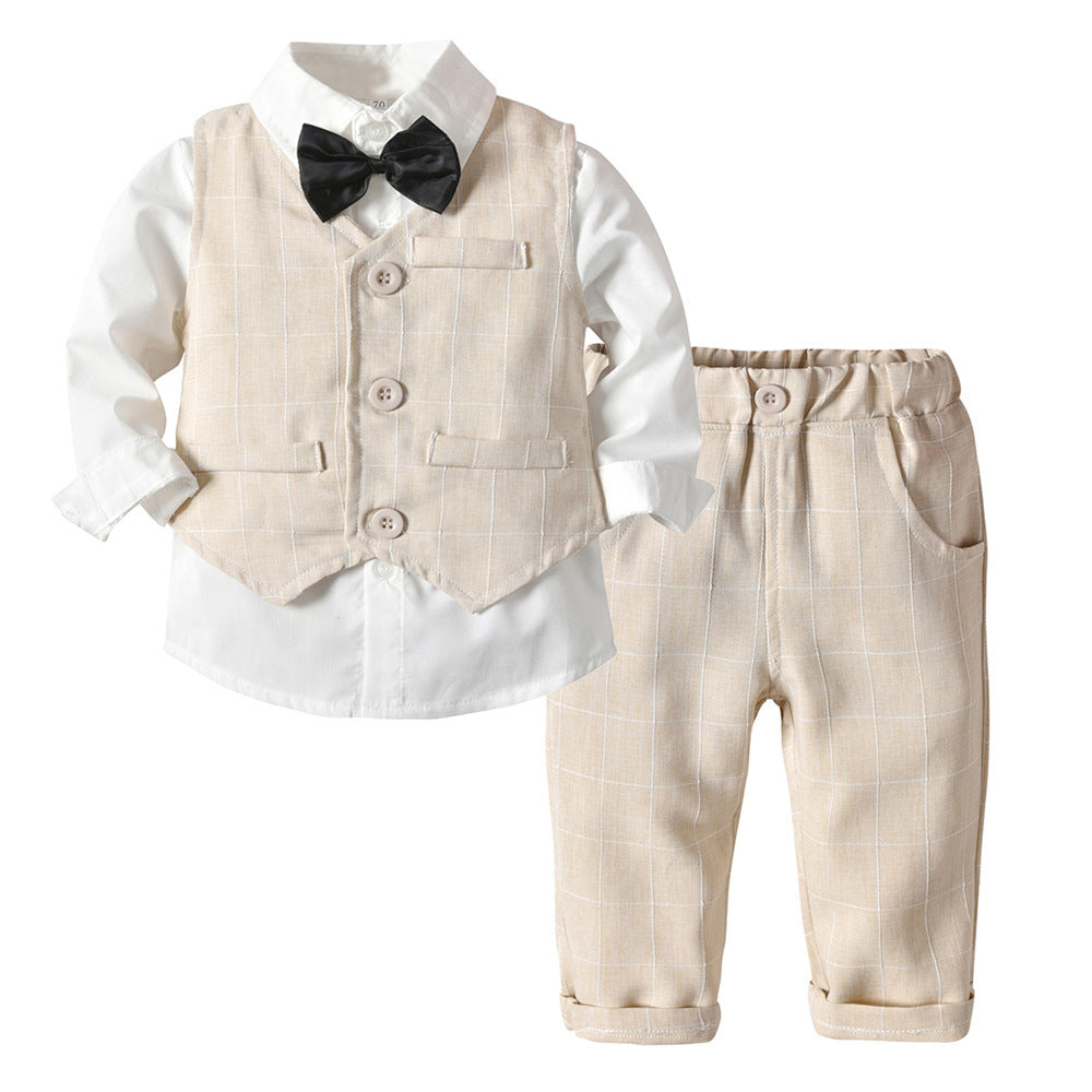 Boys Autumn Clothing Children's Suit Three-piece Set - Boys Summer & Party Dresses - Baby's World (view 8)