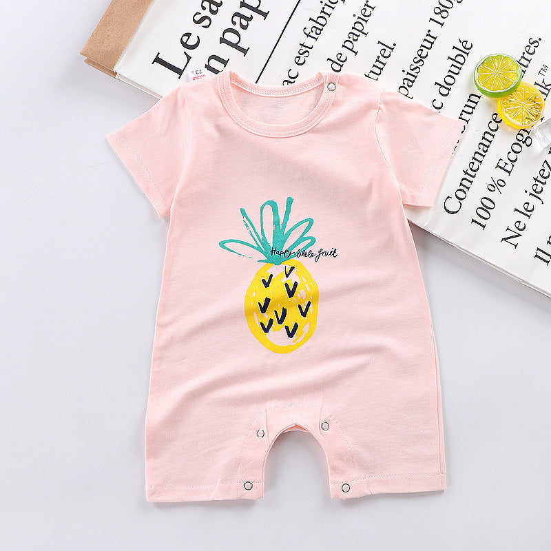 Baby Jumpsuit Short Sleeve Baby Climbing Suit - Boys Summer & Party Dresses - Baby's World (view 3)