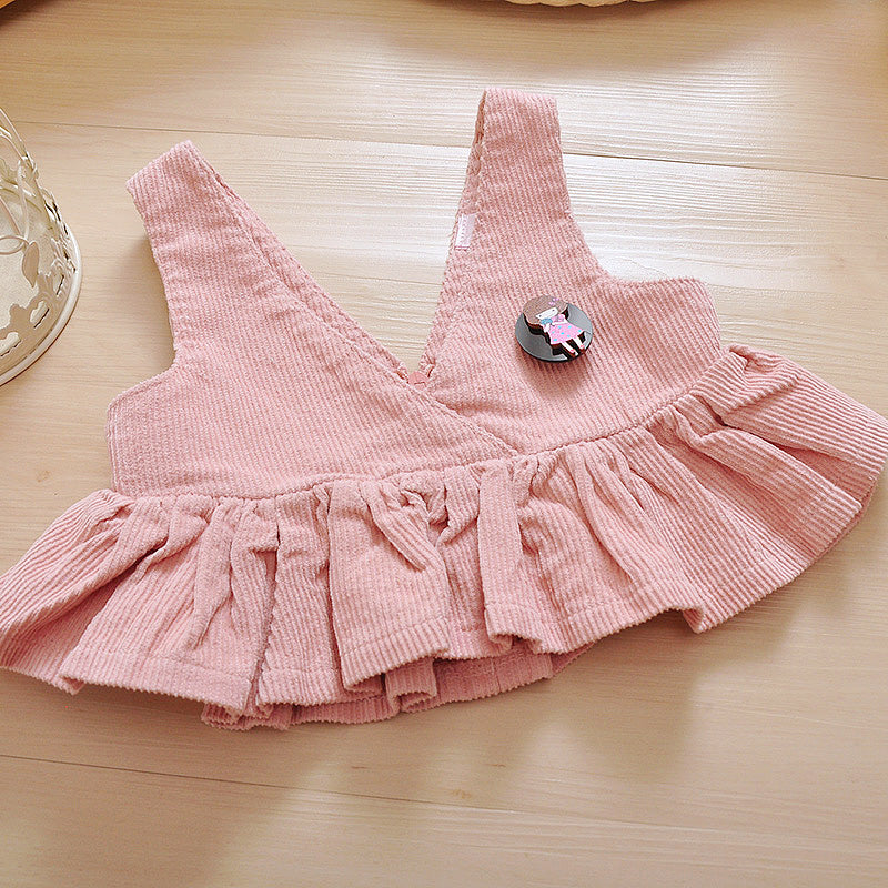 Infant Princess Dress Girls Cotton Three Piece Suit