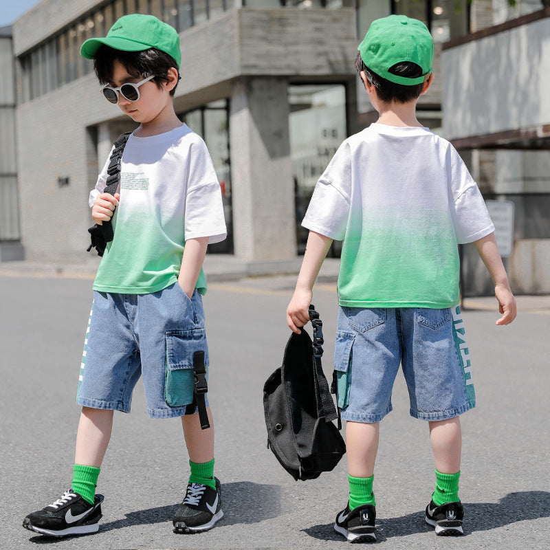 New Children Summer - New Children's Summer Tide Clothes Handsome Boy Short Sleeves - Boys Summer & Party Dresses - Baby's