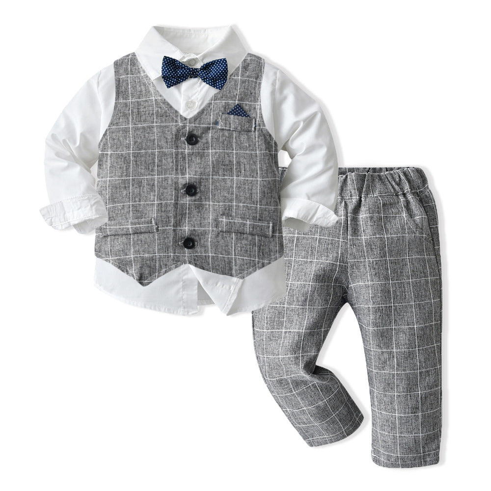 Boys Autumn Clothing Children's Suit Three-piece Set - Boys Summer & Party Dresses - Baby's World (view 15)