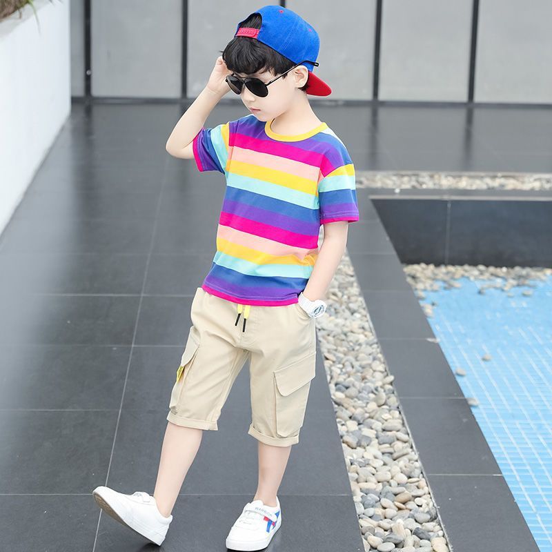 Boys Fashionable Fifth - Boys' Fashionable Fifth Pants Two-piece Suit - Boys Clothing - Baby's World (view 3)