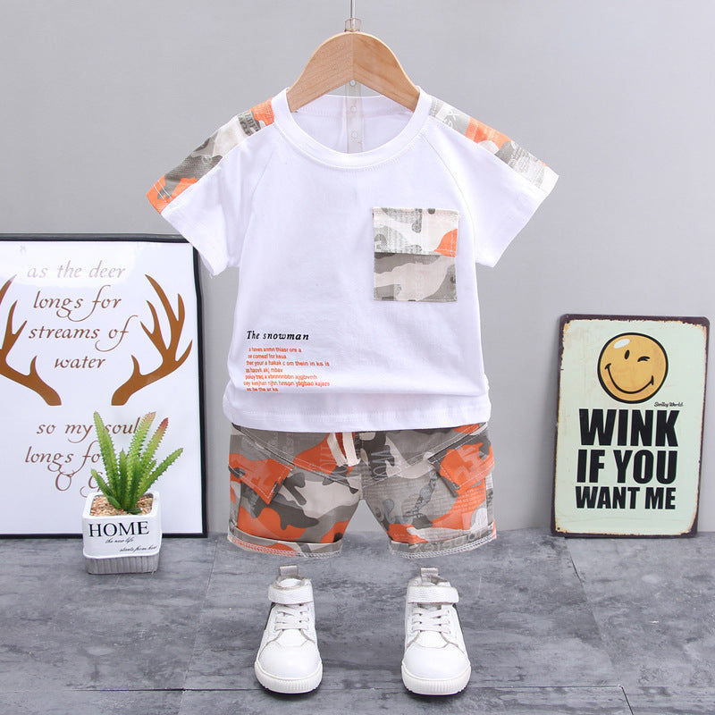 Summer New Boys' Western Style Camouflage Short Sleeve Suit - Boys & Kids dresses - Baby's World (view 9)